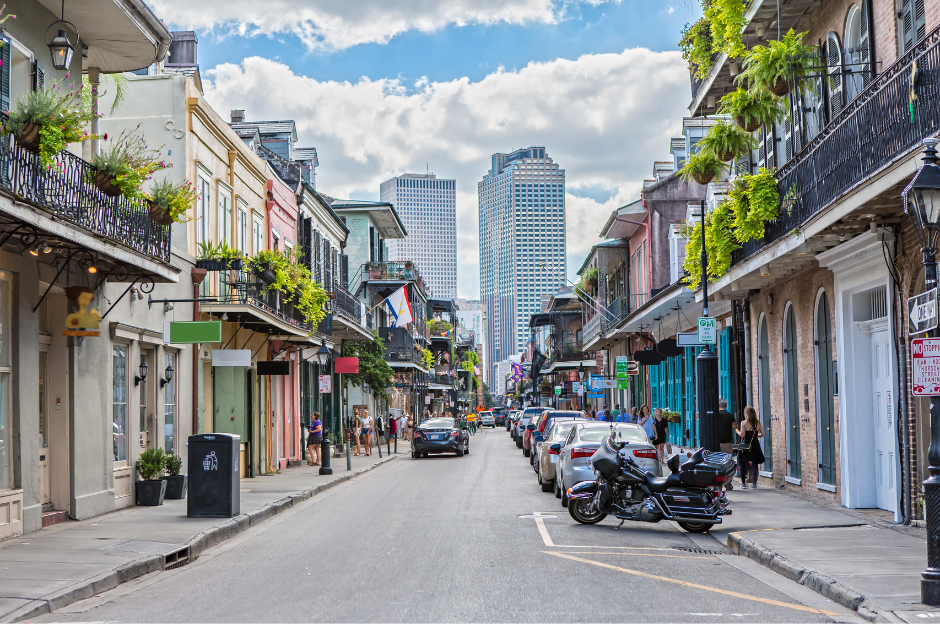 A picture of the city of New Orleans, LA